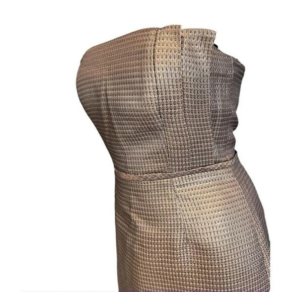 Max &‎ Cleo Straples Dress Metallic Size 4 - Picture 2 of 7